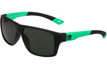 Image of Bolle Brecken Floatable Sunglasses, Black / Mint, Polarized TNS 12461