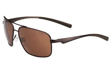 Image of Bolle Brisbane Single Vision Prescription Sunglasses, Matte Brown Frame-11801SV