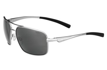 Image of Bolle Brisbane Single Vision Prescription Sunglasses, Shiny Silver Frame-11803SV