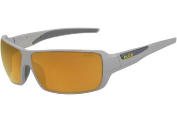 Image of Bolle Cary Sunglasses, Matte Cool Gray, Polarized Brown Gold 12524