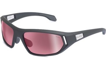Image of Bolle Cervin Sunglasses, Satin Dark Gray Frame, Photo Rose Gun Lenses 11589