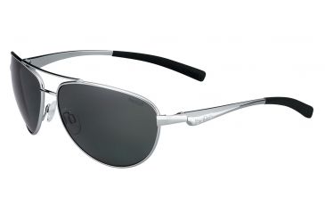 Image of Bolle Columbus Single Vision Prescription Sunglasses, Shiny Silver Frame-11798SV