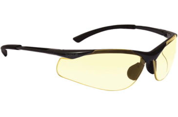 Image of Bolle Contour Safety Glasses, Dark Gunmetal Frame, Amber Lens, 40046