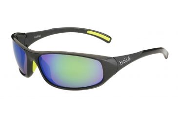 Image of Bolle Crest Sunglasses,Shiny Anthracite Frame,Brown Emerald Lens,11977