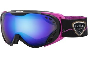 Image of Bolle Duchess Goggles, Black and Pink Frame, Aurora Lens, 21461