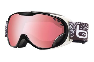 Image of Bolle Duchess Ski/Snowboard Goggles - Black and White Flower Frame and Vermillon Gun Lens 20980