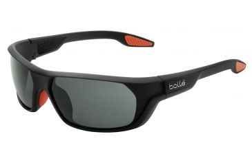 Image of Bolle Ecrins Single Vision Prescription Sunglasses, Matte Black Frame-11666SV