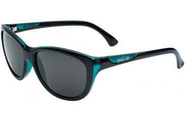 Image of Bolle Greta Sunglasses - Women's, TNS, Shiny Black / Translucent Blue, 11759
