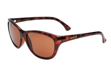 Image of Bolle Greta Sunglasses - Women's, Shiny Tortoise Frame, Polarized A-14 Oleo AR Lens, 11761