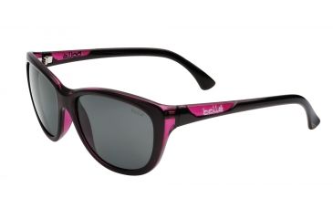 Image of Bolle Greta Sunglasses - Women's, Shiny Translucent Plum Frame, Polarized TNS Oleo AR Lens, 11762