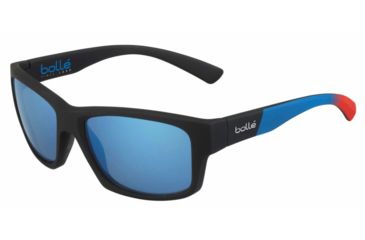 Image of Bolle Holman Single Vision Prescription Sunglasses, Rubber Black / Bahamas Frame, Polarized, 12361SV