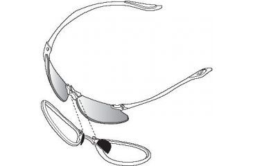 Image of Bolle SwiftKick Prescription Rx SOS Adapter TRU 80126 - CR-39 Clear Lens