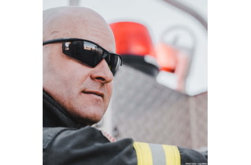 Image of Bolle Sentinel Tactical Shooting Glasses, Matte Black Frame, Smoke BSSI Lens, SENTPSF