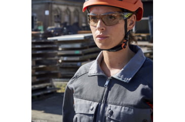 Image of Bolle Silex+ Small Safety Glasses, Grey Yellow Frame, Copper Lens, PSSSILPC092