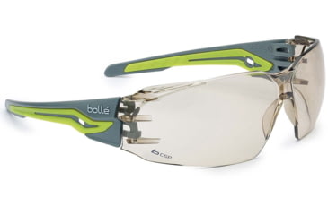 Image of Bolle Silex+ Small Safety Glasses, Grey Yellow Frame, Copper Lens, PSSSILPC092