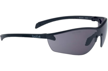 Image of Bolle Silium+ Safety Glasses, Matte Black Frame, Smoke BSSI Lens, PSSSILI443B