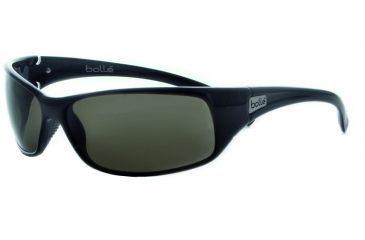 Image of Bolle Snakes Recoil Sunglasses, Shiny Black Frame, TNS Lens, 10406