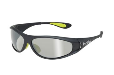 Image of Bolle Spiral Sunglasses, Shiny Black/Green 11706
