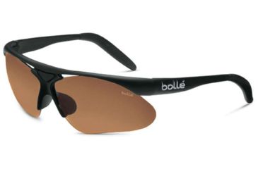 Image of Bolle Parole Sunglasses with Interchangeable Lenses, Matte Black Frame, EagleVision2 Dark TNS Smoke Lens, 10228