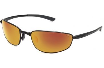 Image of Bolle Sunglasses, Del Mar Satin Black Frame Polarized TNS Fire Lens 11562