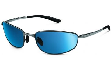Image of Bolle Sunglasses, Del Mar Satin Silver Frame Polarized GB-10 Lens 11563