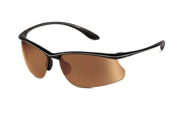 Image of Bolle Sunglasses, Kicker Shiny Black Frame, Photo V3 Golf Lens 11582