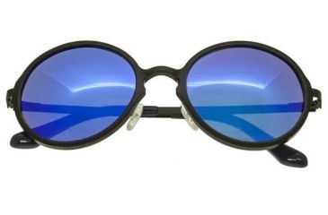 Image of Breed Corvus Sunglasses, Black Titanium Frame, Blue Lens BSG025BK