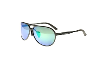 Image of Breed Earhart Polarized Aluminium Sunglasses - Mens, Gunmetal Frame, Blue/Green Polarized Lens, Gunmetal/Blue-Green, One Size, BSG011GM
