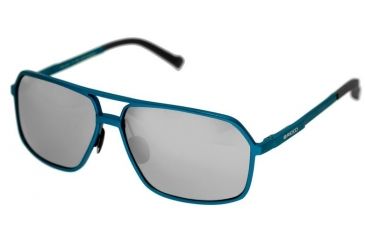 Image of Breed Fornax Sunglasses, Blue Titanium Frame, Black Lens BSG023BL