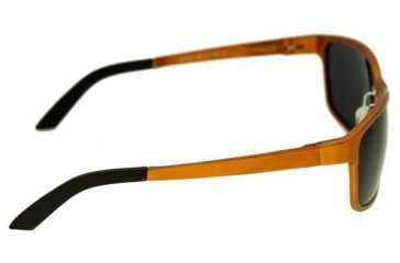 Image of Breed Hydra Sunglasses, Orange Titanium Frame, Black Lens BSG022OG