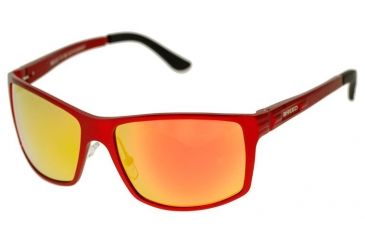 Image of Breed Kaskade Sunglasses, Red Titanium Frame, Red-Yellow Lens BSG016RD