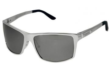 Image of Breed Kaskade Sunglasses, Silver Titanium Frame, Black Lens BSG016SR