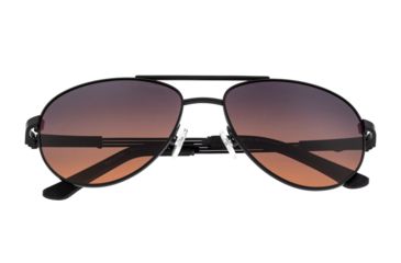 Image of Breed Leo Sunglasses, Black Titanium Frame, Brown Polarized Lens, Black/Brown, One Size, BSG051BK