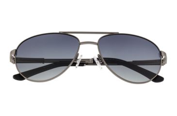 Image of Breed Leo Sunglasses, Gunmetal Titanium Frame, Black Polarized Lens, Gunmetal/Black, One Size, BSG051GM