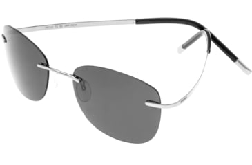 Image of Breed Sunglasses Adhara Sunglasses, Silver / Black, BSG043SL