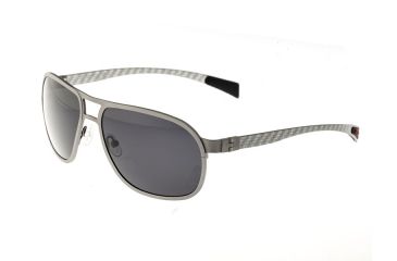 Image of Sunglasses Concorde 001SR, Silver Titanium Frame, Black Lens