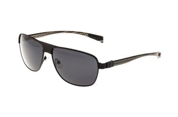 Image of Sunglasses Hardwell 007BN, Brown Titanium Frame, Black Lens