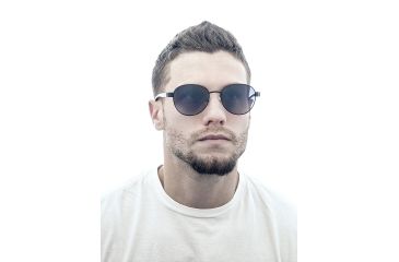 Image of Sunglasses Volta 009GM, Gunmetal Titanium Frame, Blue/Gradient Lens