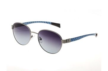 Image of Sunglasses Volta 009SR, Silver Titanium Frame, Black Gradient Lens