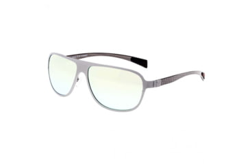 Image of Breed Titanium And Carbon Fiber Polarized Sunglasses, Gunmetal/Green, BSG004SRG, Gunmetal/Green, One Size, BSG004SRG