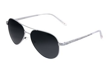 Image of Breed Void Sunglasses, Silver Titanium Frame, Black Polarized Lens, Silver/Black, One Size, BSG059SL
