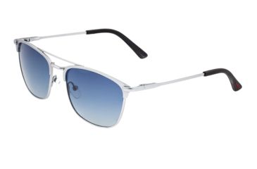 Image of Breed Zodiac Sunglasses, Silver Titanium Frame, Blue Polarized Lens, Silver/Blue, One Size, BSG053SL
