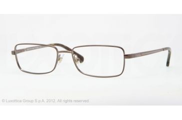Image of Brooks Brothers BB 1012 BB1012 Bifocal Prescription Eyeglasses 1161-54 - Brown Frame, Demo Lens Lenses