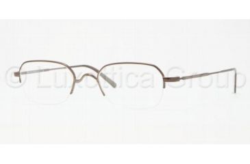 Image of Brooks Brothers BB 1013 BB1013 Single Vision Prescription Eyeglasses 1307-4820 - Brown Frame