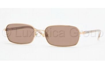 Image of Brooks Brothers BB470S SV Prescription Sunglasses - Gold Frame / 56 mm Prescription Lenses, 100173-5617