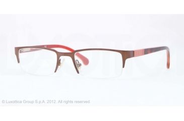Image of Brooks Brothers BB1020 Eyeglass Frames 1552-46 - Satin Brown Frame