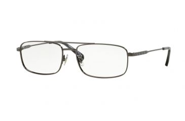 Image of Brooks Brothers BB1033 Progressive Prescription Eyeglasses 1630-53 - Brushed Gunmetal Frame