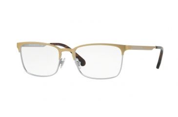Image of Brooks Brothers BB1054 Single Vision Prescription Eyeglasses, 54mm, Gold Silver, BB1054-1684-54-SV
