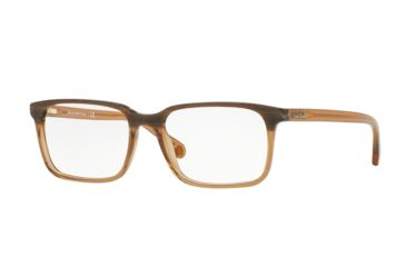 Image of Brooks Brothers BB2033 Eyeglass Frames 6122-52 - Brown Wood/brown Translucent Frame