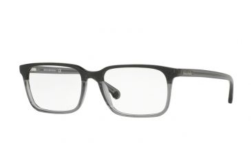 Image of Brooks Brothers BB2033 Eyeglass Frames 6123-52 - Grey Wood/grey Translucent Frame